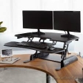 Black Height Adjustable Sit/Stand Cube Corner Varidesk